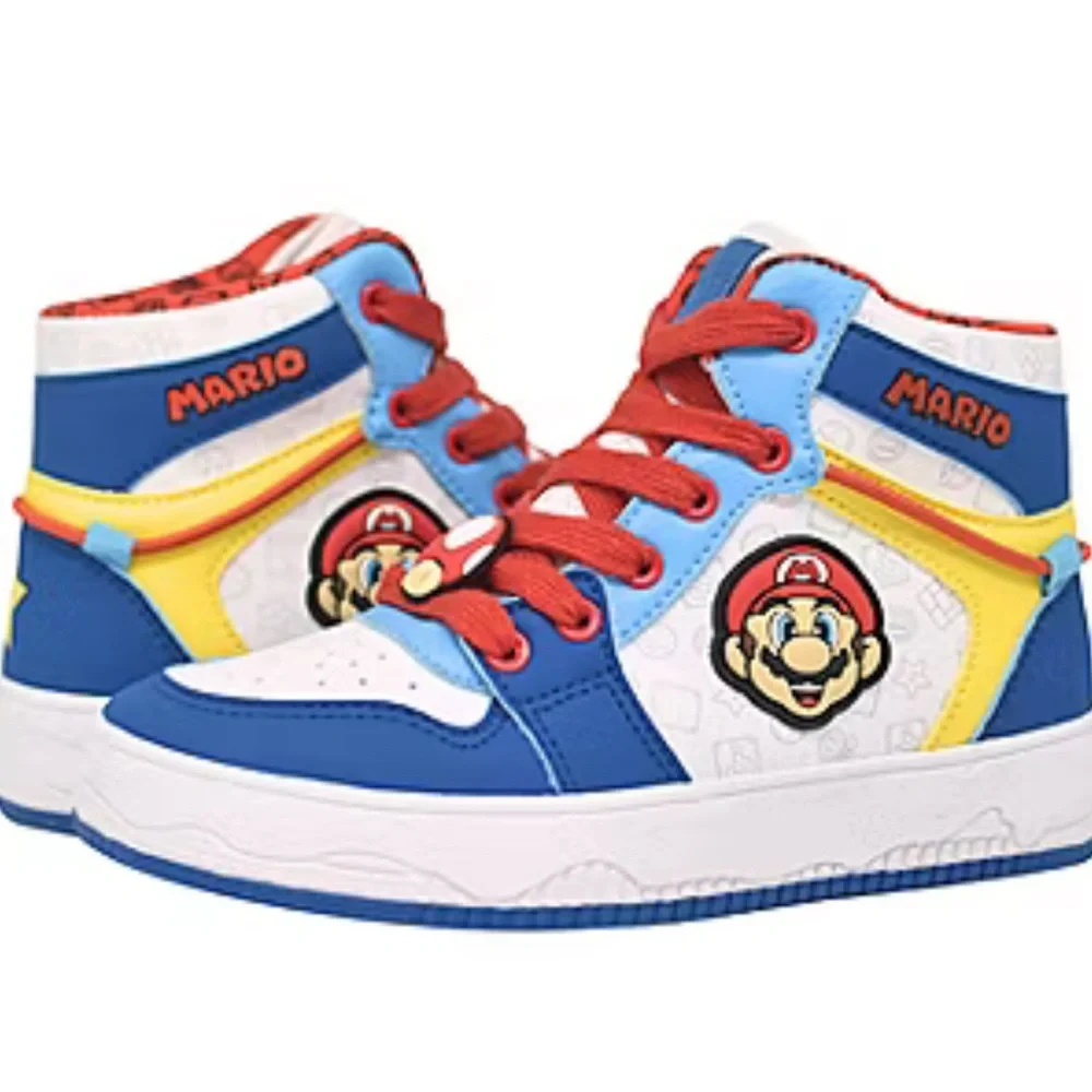 Blue and Red Super‎ Mario High-Top Sneakers